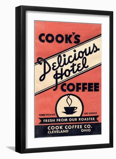 Cook's Delicious Hotel Coffee-Found Image Press-Framed Giclee Print