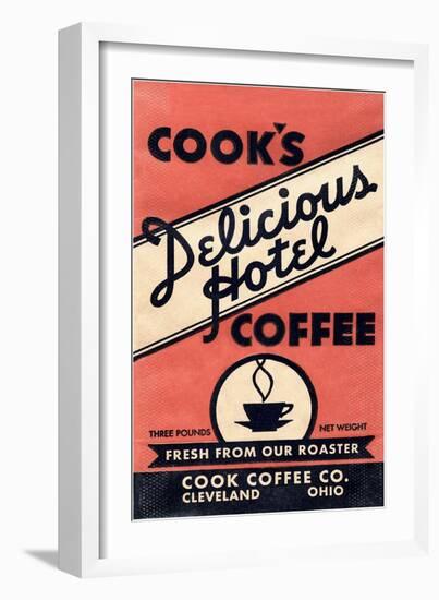 Cook's Delicious Hotel Coffee-Found Image Press-Framed Giclee Print
