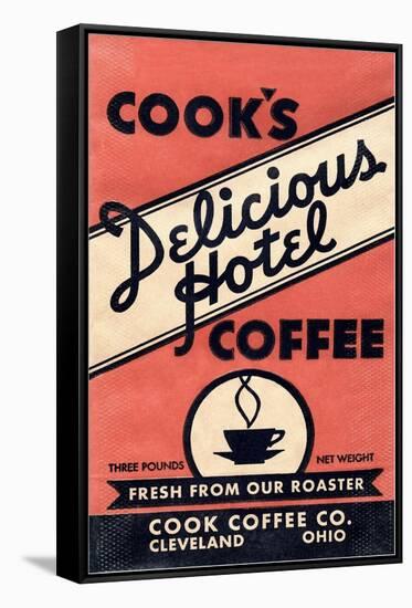 Cook's Delicious Hotel Coffee-Found Image Press-Framed Stretched Canvas