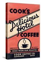 Cook's Delicious Hotel Coffee-Found Image Press-Stretched Canvas