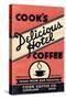 Cook's Delicious Hotel Coffee-Found Image Press-Stretched Canvas