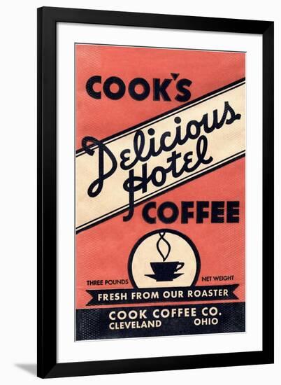 Cook's Delicious Hotel Coffee-Found Image Press-Framed Giclee Print