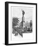 Cook's Monument, Hyde Park, Sydney, Australia, 1886-W Macleod-Framed Giclee Print