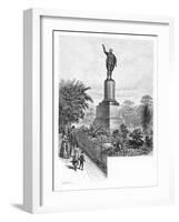 Cook's Monument, Hyde Park, Sydney, Australia, 1886-W Macleod-Framed Giclee Print
