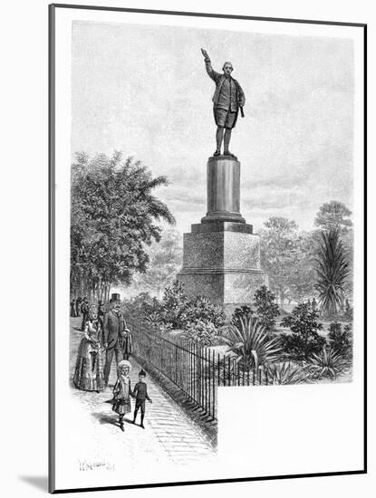 Cook's Monument, Hyde Park, Sydney, Australia, 1886-W Macleod-Mounted Giclee Print