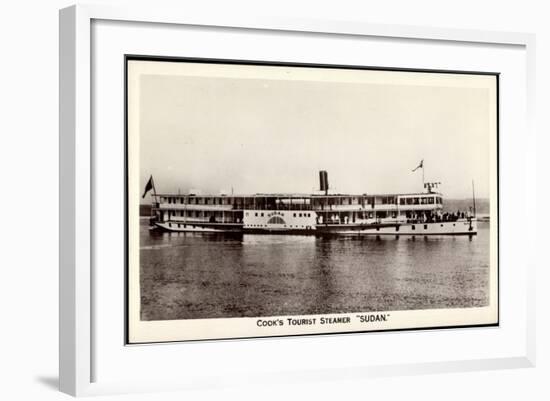 Cook's Tourist Steamer Sudan, Steamboat, Ferry-null-Framed Giclee Print