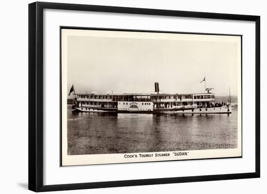 Cook's Tourist Steamer Sudan, Steamboat, Ferry-null-Framed Giclee Print