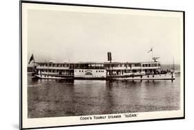 Cook's Tourist Steamer Sudan, Steamboat, Ferry-null-Mounted Giclee Print