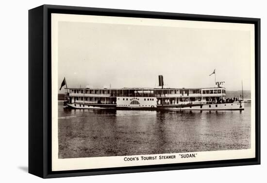 Cook's Tourist Steamer Sudan, Steamboat, Ferry-null-Framed Stretched Canvas