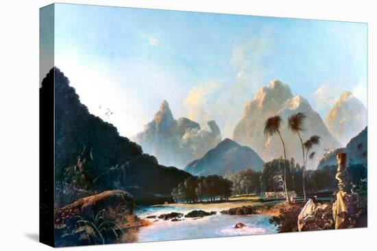 Cook: Tahiti, 1773-William Hodges-Stretched Canvas