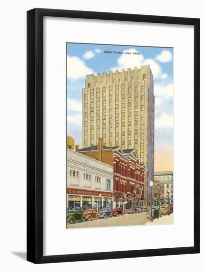 Cook Tower, Lima, Ohio-null-Framed Art Print