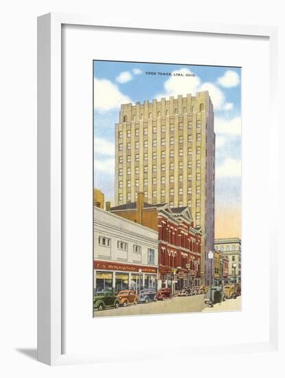 Cook Tower, Lima, Ohio-null-Framed Art Print