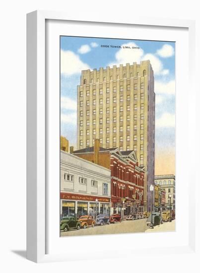 Cook Tower, Lima, Ohio-null-Framed Art Print