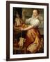 Cook with chicken (1574)-Joachim Bueckelaer-Framed Giclee Print