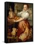 Cook with chicken (1574)-Joachim Bueckelaer-Framed Stretched Canvas