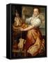 Cook with chicken (1574)-Joachim Bueckelaer-Framed Stretched Canvas