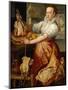 Cook with chicken (1574)-Joachim Bueckelaer-Mounted Giclee Print