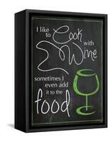 Cook with Wine-Lauren Gibbons-Framed Stretched Canvas