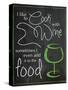 Cook with Wine-Lauren Gibbons-Stretched Canvas