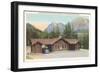 Cooke Entrance, Yellowstone-null-Framed Premium Giclee Print