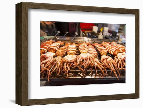 Cooked Squid, Shilin Night Market, Taipei, Taiwan, Asia-Michael Runkel-Framed Photographic Print