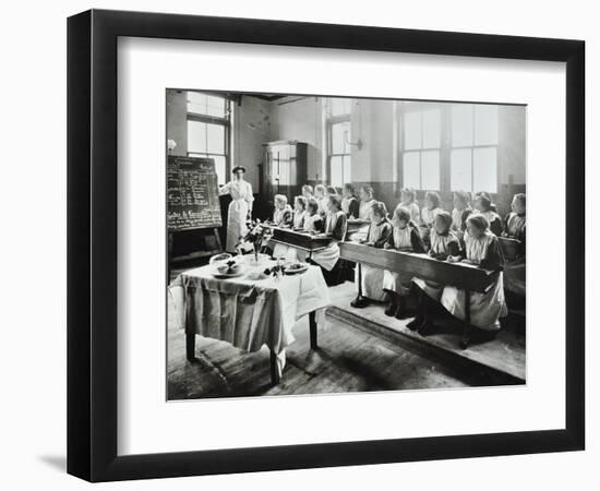 Cookery Class, Gopsall Street School, Shoreditch, London, 1908-null-Framed Photographic Print