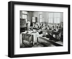 Cookery Class, Gopsall Street School, Shoreditch, London, 1908-null-Framed Photographic Print