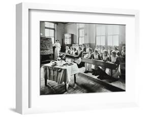 Cookery Class, Gopsall Street School, Shoreditch, London, 1908-null-Framed Photographic Print