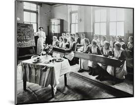 Cookery Class, Gopsall Street School, Shoreditch, London, 1908-null-Mounted Photographic Print