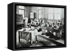 Cookery Class, Gopsall Street School, Shoreditch, London, 1908-null-Framed Stretched Canvas
