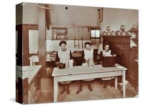 Cookery Lesson, Morden Terrace School, Greenwich, London, 1908-null-Stretched Canvas