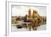 Cookham Ferry-Alfred Robert Quinton-Framed Giclee Print