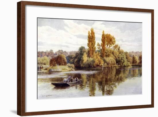 Cookham Ferry-Alfred Robert Quinton-Framed Giclee Print