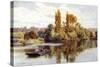 Cookham Ferry-Alfred Robert Quinton-Stretched Canvas