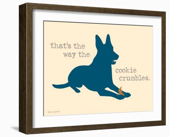 Cookie Crumbles-Dog is Good-Framed Art Print