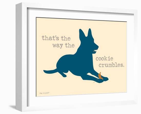 Cookie Crumbles-Dog is Good-Framed Art Print