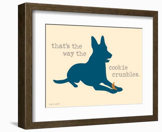 Cookie Crumbles-Dog is Good-Framed Art Print