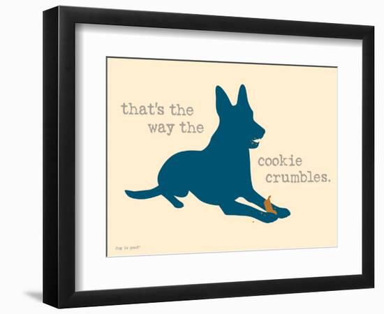 Cookie Crumbles-Dog is Good-Framed Art Print