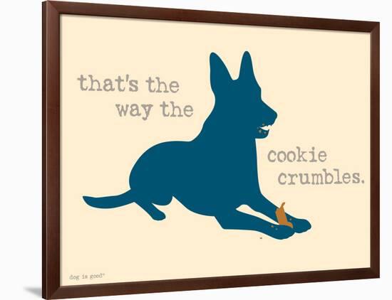 Cookie Crumbles-Dog is Good-Framed Art Print