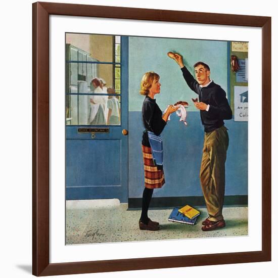 "Cookie Tester," May 28, 1960-George Hughes-Framed Giclee Print