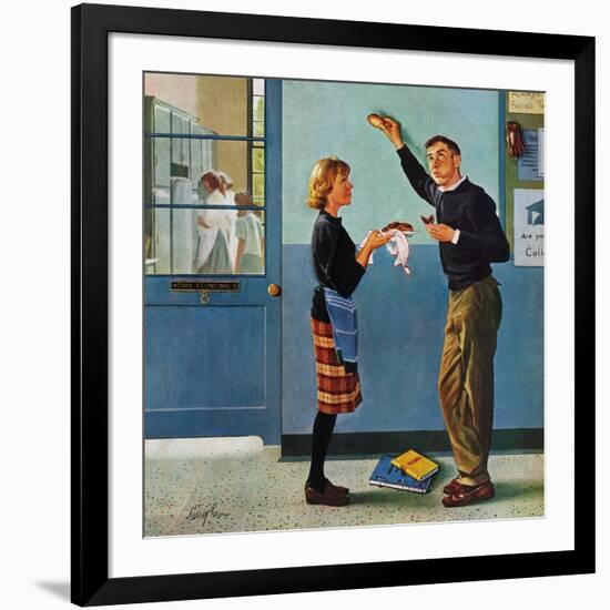 "Cookie Tester," May 28, 1960-George Hughes-Framed Giclee Print