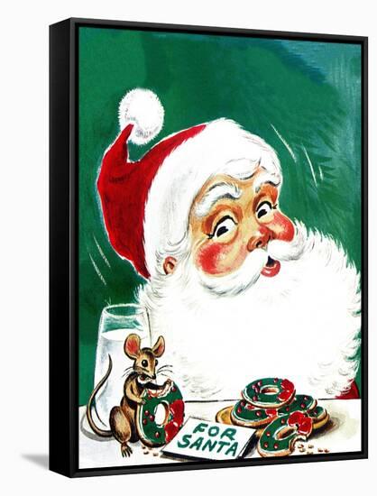 Cookies for Santa - Jack & Jill-null-Framed Stretched Canvas