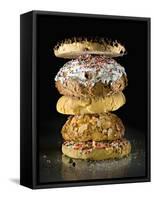 Cookies in a stack-Rick Gayle-Framed Stretched Canvas