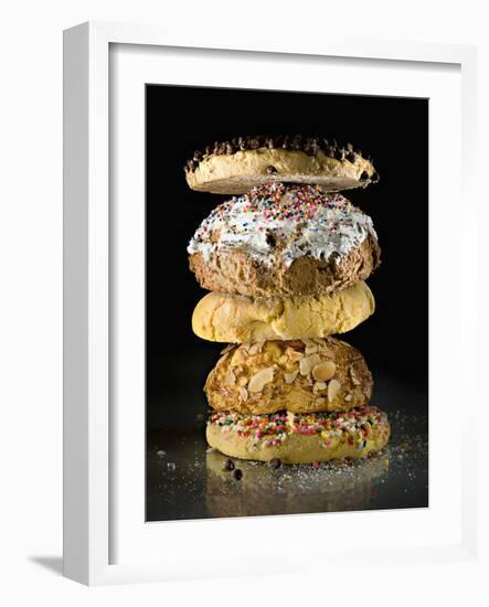 Cookies in a stack-Rick Gayle-Framed Photographic Print