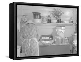 Cooking Biscuits-Marion Post Wolcott-Framed Stretched Canvas