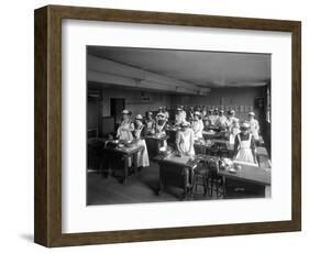 Cooking Class, Seattle, 1909-Ashael Curtis-Framed Giclee Print