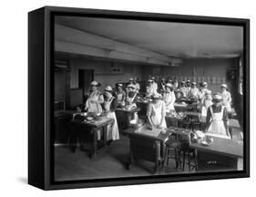 Cooking Class, Seattle, 1909-Ashael Curtis-Framed Stretched Canvas