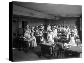 Cooking Class, Seattle, 1909-Ashael Curtis-Stretched Canvas