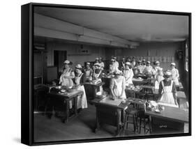 Cooking Class, Seattle, 1909-Ashael Curtis-Framed Stretched Canvas