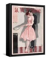 Cooking Crepes 1926-null-Framed Stretched Canvas